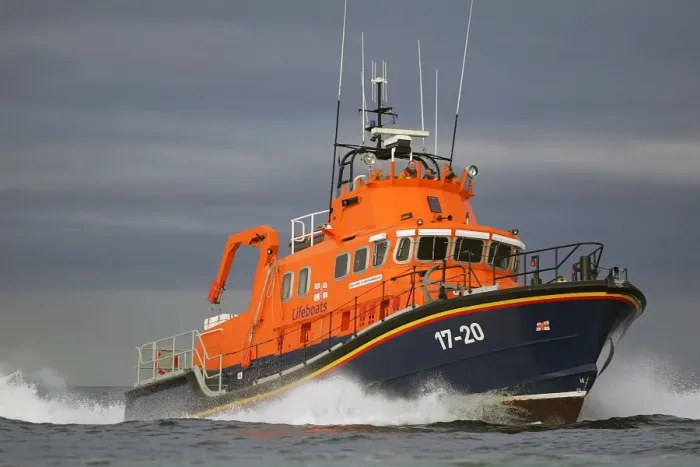 Framed Print : Tynemouth severn class lifeboat Spirit of Northumberland