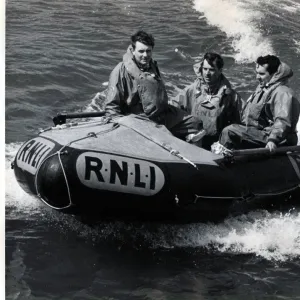 Aberystwyth. Early trials of D class inshore lifeboat