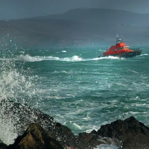 Ballyglass Severn class lifeboat Bryan and Gordon at sea