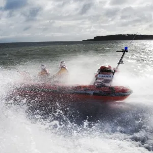 Burry Port Atlantic 75 inshore lifeboat Blue Peter II B-768. Lif