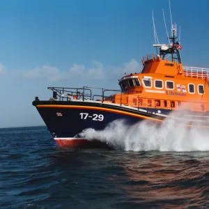 Falmouth Severn class lifeboat Richard Cox Scott at sea