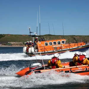 Filey Mersey class Keep Fit Association and D-class lifeboat Rot