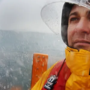 Gary Fairbairn, coxswain of Dunbar lifeboat, awarded Bronze medal for gallantry for the rescue of two people from a yacht