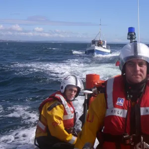 Kinghorn crew members during a tow service