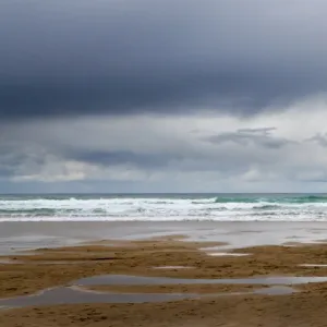 Landscape shot of Porthtowan beach, Cornwall