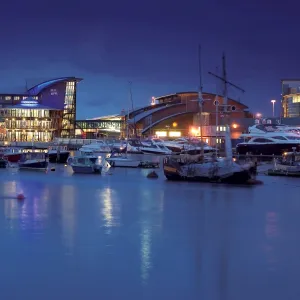 The Lifeboat College at night