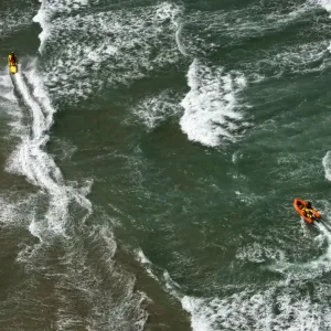 RNLI Lifeguards on Rescue Watercraft Print RNLI Lifeguards on Rescue Watercraft Print