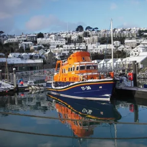 Penlee Severn Class Lifeboat 17-36 Ivan Ellen moored in Newlyn h