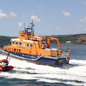 Penlee severn class lifeboat Ivan Ellen and Atlantic 75 Paul Ale