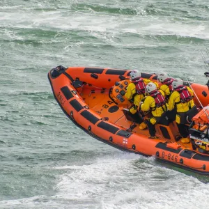 Portsmouth Atlantic 85 inshore lifeboat Norma T B-846 at sea