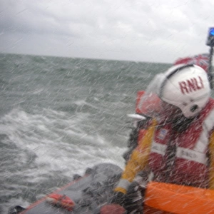Portsmouth RNLI in bad weather