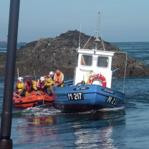 Rescue by St Davids D class inshore lifeboat