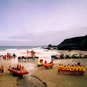 Rescue Team poster group shot at St Agnes