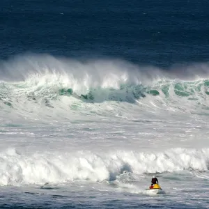 RNLI Rescue Water Craft at Perranporth, Cornwall