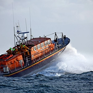 St Helier Tyne class lifeboat Alexander Coutanche at sea