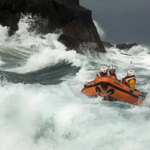 St Ives D in rough seas