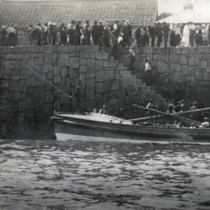 St Marys lifeboat Watson Motor class ON 648 Elsie arriving at quay