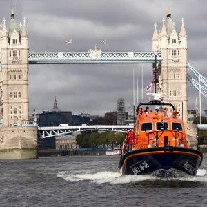 Tamar class lifeboat Grace Dixon on the River Thames