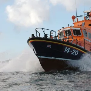 Wick Trent class lifeboat Roy Barker II at sea