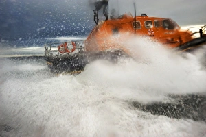 Appledore Tamar class lifeboat Mollie Hunt in rough seas