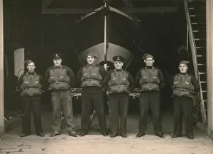Crew of the St Ives lifeboat - 1937. (Left to right) Jack Cockin