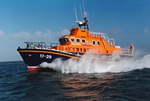 Falmouth Severn class lifeboat Richard Cox Scott at sea