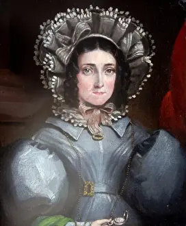 Grace Darling. Oil on panel by unknown artist (attributed to Caterhine Sharpe) ca. 1838
