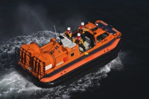 Hovercraft H-004 during a training exercise off Old Harry Rocks Hovercraft H-004 during a training exercise off Old Harry Rocks