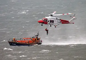 Ilfracombe Mersey class lifeboat Spirit of Derbyshire 12-007. A