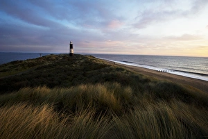 Lighthouse at Spurn Point, Humber, at sunrise
