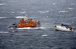 Longhope Arun class lifeboat The Queen Mother during a yacht res Longhope Arun class lifeboat The Queen Mother during a yacht res