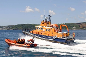 Penlee severn class lifeboat Ivan Ellen and Atlantic 75 Paul Ale