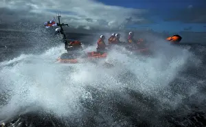Inshore Lifeboat Prints: Red Bay Altantic 85 inshore lifeboat Geoffrey Charles B-843