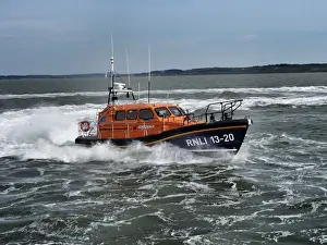 Selsey Shannon class lifeboat Denise and Eric 13-20 at sea during trials prior to going on to station