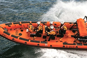 Teignmouth Atlantic 85 class lifeboat The Two Annes from above